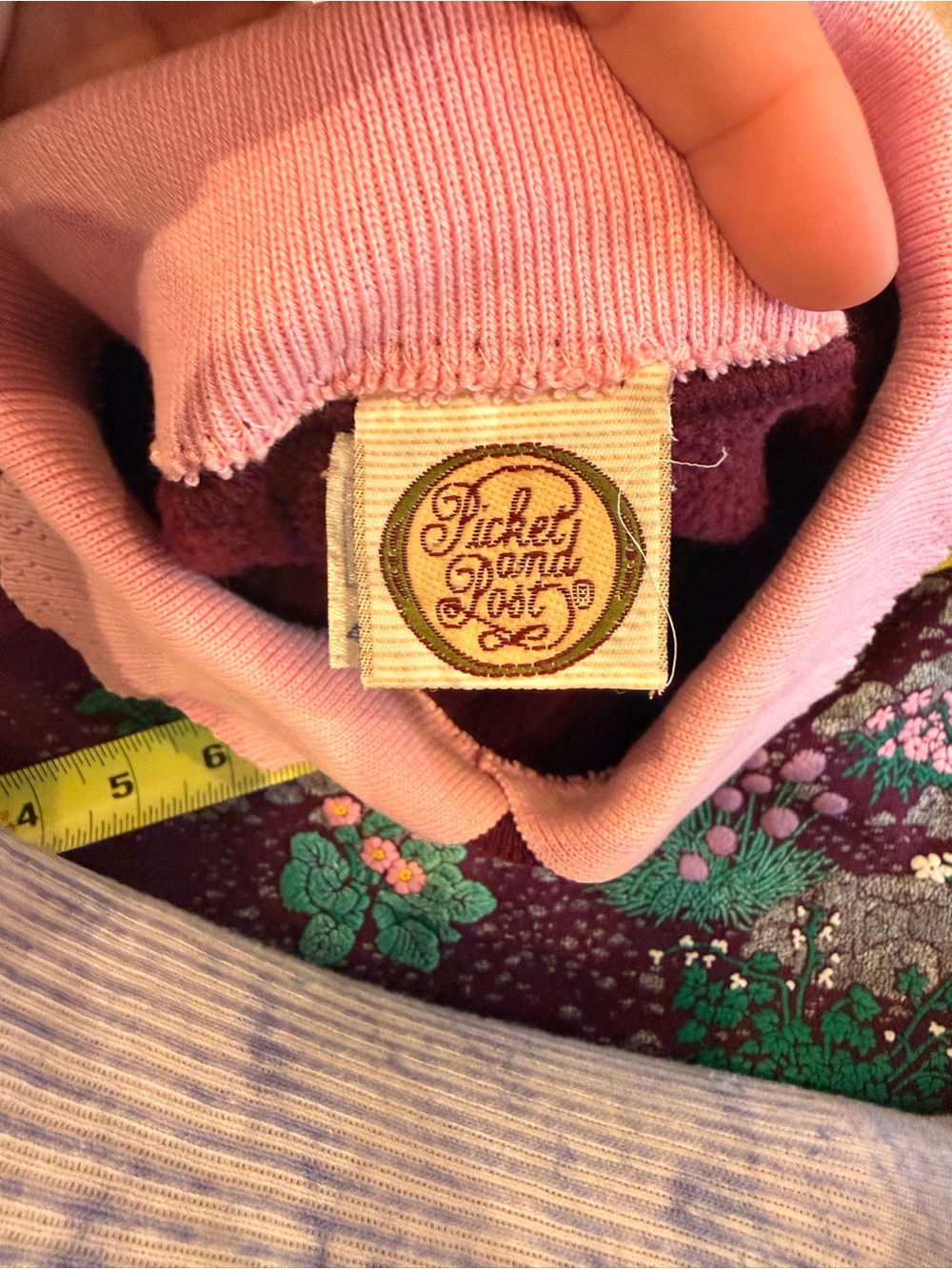 Vintage 80’s Picket & Post Morning Sun Whitton Sweatshirt Crop Cottagecore M - Picture 4 of 8